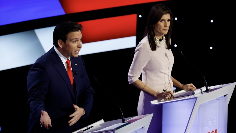 Haley, DeSantis call out Trump’s repeated absences at GOP debates