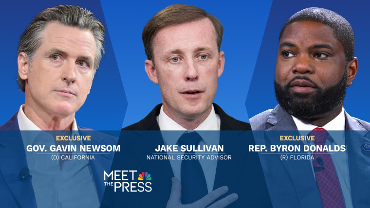 February 25 — Jake Sullivan, Rep. Byron Donalds and Gov. Gavin Newsom