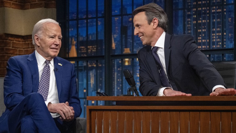 Biden addresses concerns over his age on ‘Late Night with Seth Meyers’