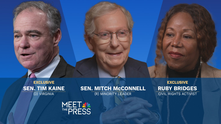April 28 — Sens. Mitch McConnell and Tim Kaine, plus Ruby Bridges