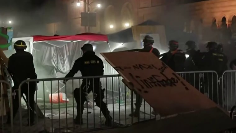 Police clear UCLA protesters as campus crackdowns spread