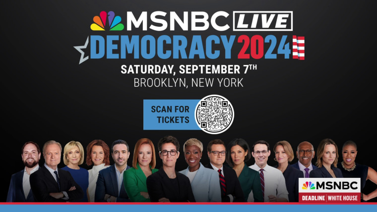 An inside look at MSNBC Live Democracy 2024 a first of its kind live event this September