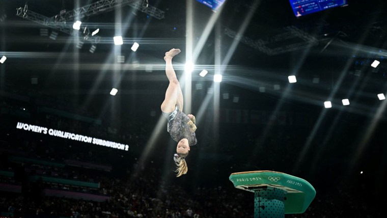 Jade Carey vaults her way to team gold in Paris