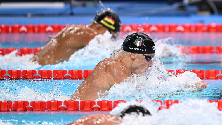 USA's Fink ties Peaty for silver in breaststroke thriller