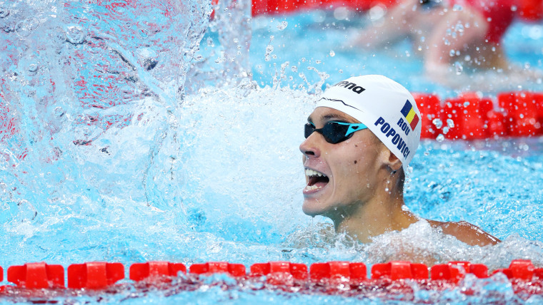 Popovici wins gold in photo-finish 200m freestyle