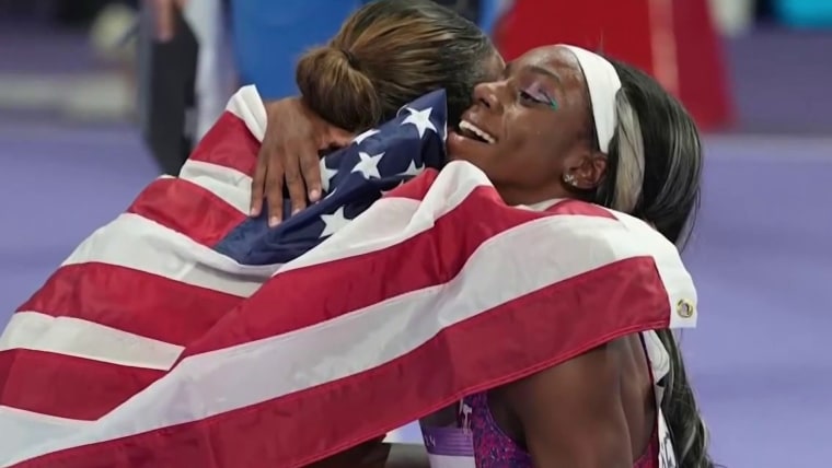 Brittany Brown reflects on her Olympics journey after winning 200m