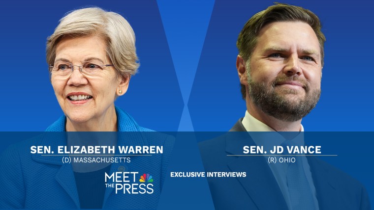 August 25 — Sens. JD Vance and Elizabeth Warren