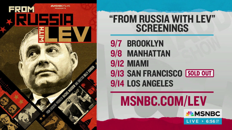 First look! Maddow shares first preview of new &lsquo;From Russia with 