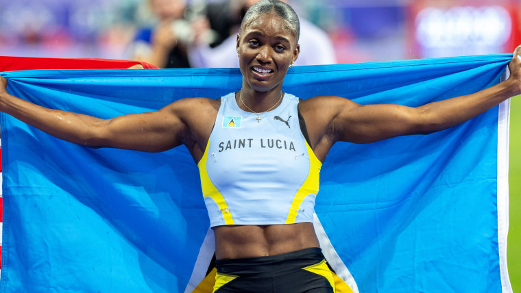Hear Saint Lucia's call of Julien Alfred gold in 100m