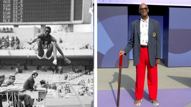 Beamon opens track and field competition with coup de baton