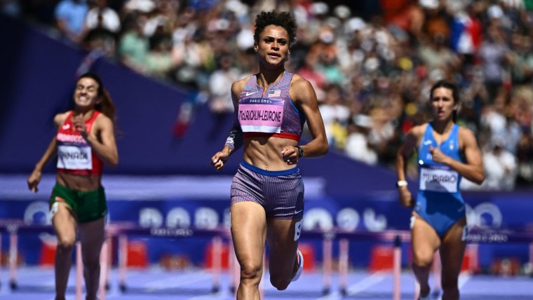 Sydney McLaughlin-Levrone's first Paris Olympic run