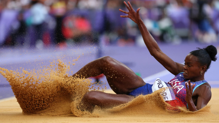 Moore bronze in long jump for second medal of Paris Games