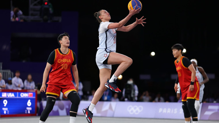 U.S. women's 3x3 beats China again to advance to semis