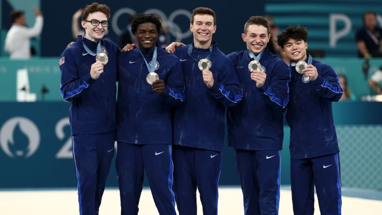 U.S. men's gymnastics wins 1st Olympic medal in 16 years