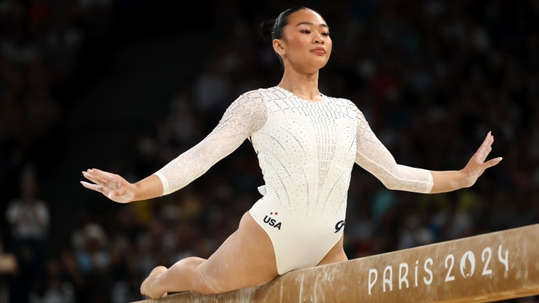Suni Lee falters on beam in final medal opportunity in Paris