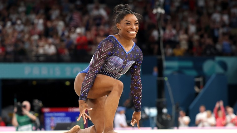 Biles wins second Olympic all-around title