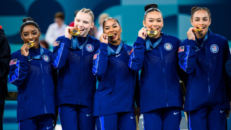 Team USA's 'Golden Girls' get awarded the gold medal
