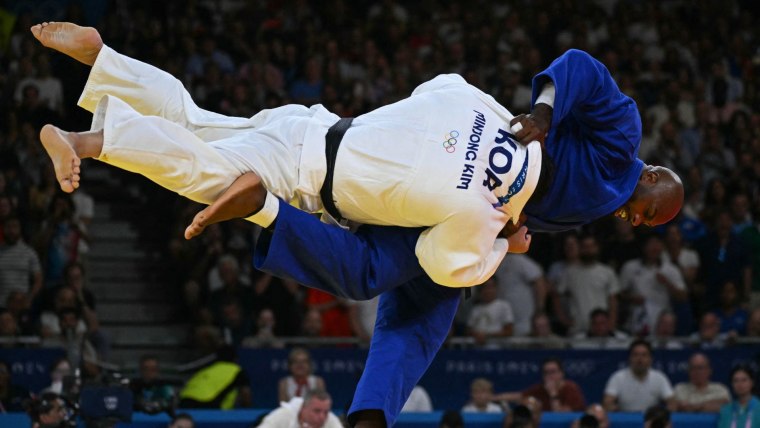 France's Teddy Riner wins record fourth Olympic judo gold