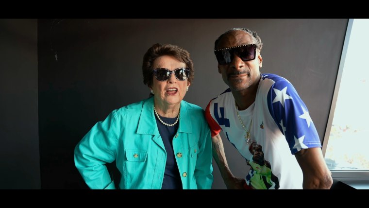 Snoop Dogg and Billie Jean King check out Nadal vs. Djokovic