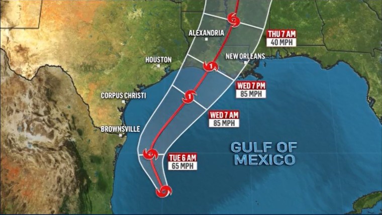 Post-tropical cyclone Francine storm tracker