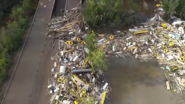 Communities buried in mud in hard-hit North Carolina