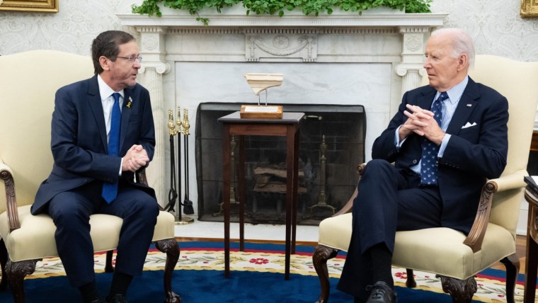 Biden meets with president of Israel at the White House