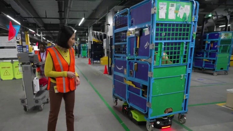 Amazon's new robotic fulfillment center streamlines delivery process
