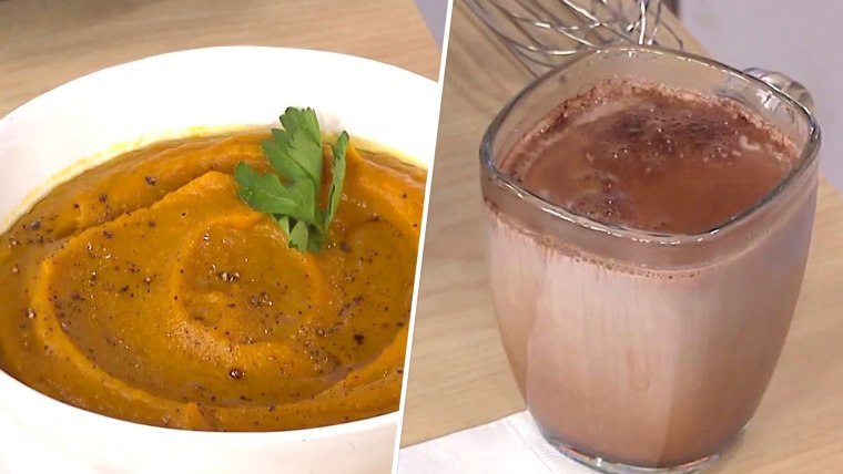 Butternut squash soup, healthy hot chocolate: Get the recipes!  www.today.com