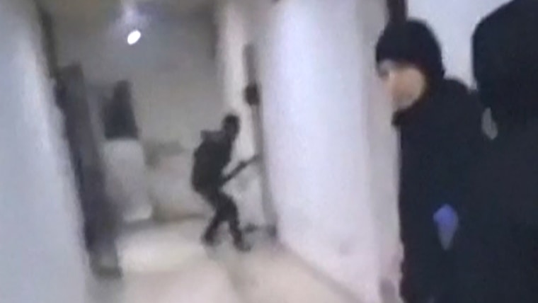 Videos show 'prisoners being released from cells' in notorious Syrian prison