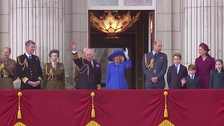 Royal family celebrates V-E Day amid tension with Prince Harry