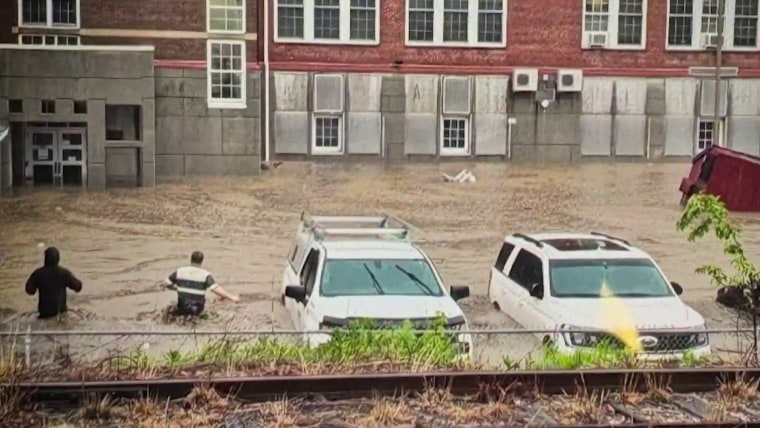 Elementary schools in Maryland evacuated after heavy rain causes flooding
