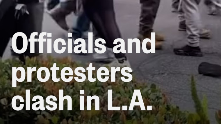 Protests erupt in Los Angeles amid ICE raids