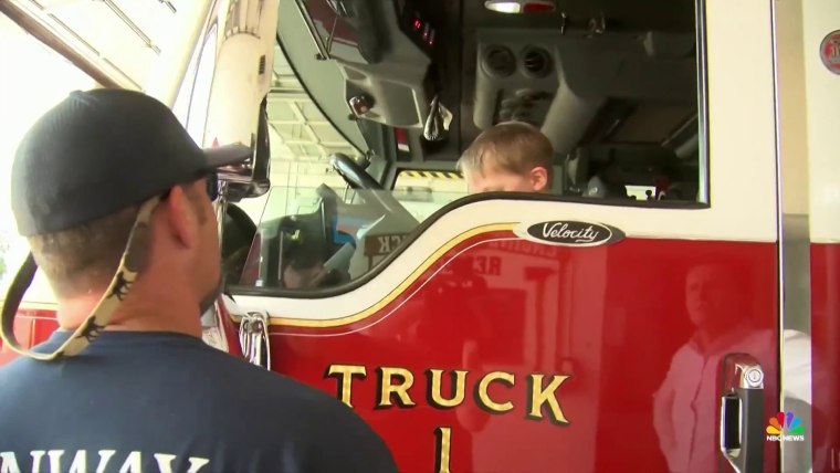 Good news: Boy reunites with firefighters who saved him as baby