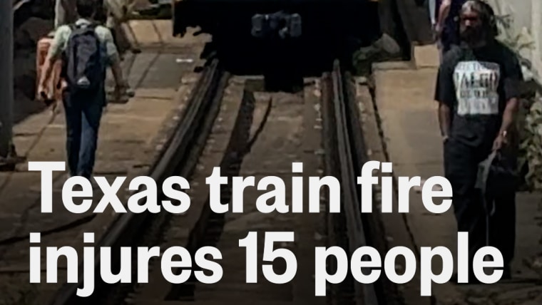 Texas train fire injures 15 people
