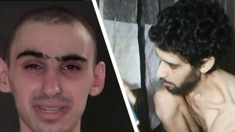 Emaciated Israeli hostages seen in released propaganda videos