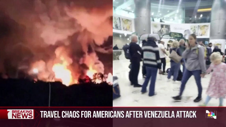 Travel chaos following U.S. military action in Venezuela