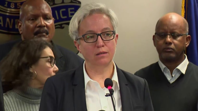 Oregon Gov. Tina Kotek points at Trump administration after Portland