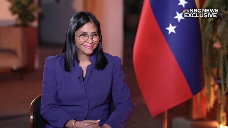 Delcy Rodríguez Talks Future of Venezuela in NBC Interview