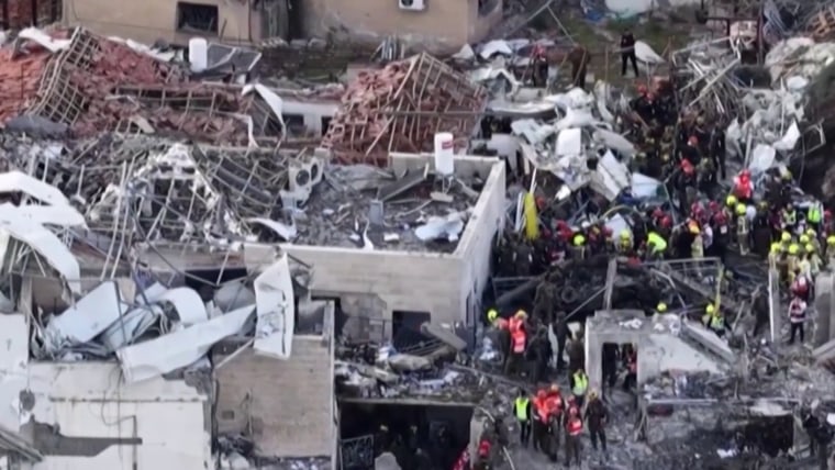 Victims of missile strike outside of Jerusalem were taking cover in bomb shelter