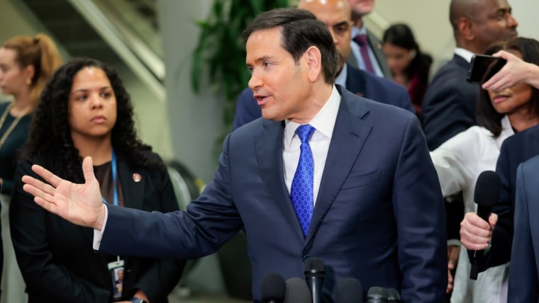 Rubio addresses military action in Iran while on Capitol Hill to brief lawmakers