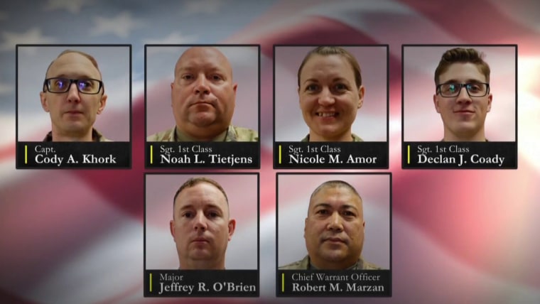 Fallen U.S. service members in war with Iran are identified