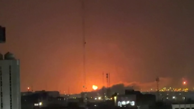 Skies above Tehran ‘turning orange’ amid U.S. strikes