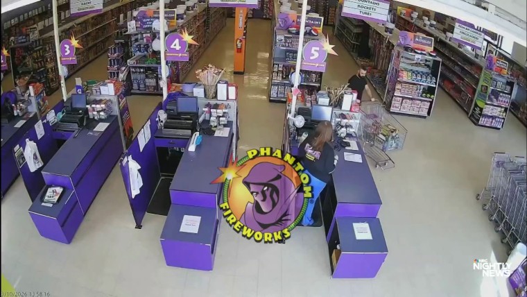 Surveillance footage captures Michigan synagogue suspect buying fireworks days before attack