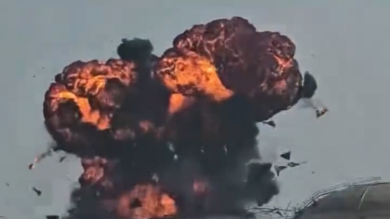 Massive explosion at Oman port after apparent drone strike