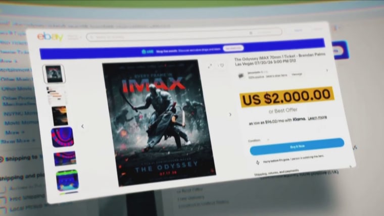 يُعاد بيع تذاكر الأفلام المميزة لفيلمي The Odyssey وDune 3 بمئات الدولارات عبر الإنترنت