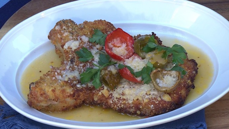 Pork Chop Martini With Peppers and Garlic: Get the Recipe!