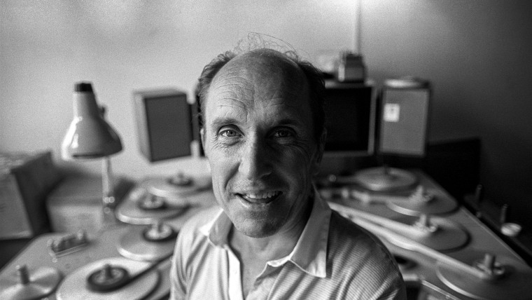 Actor and film director Robert Duvall in a film editing suite in New York July 1981.