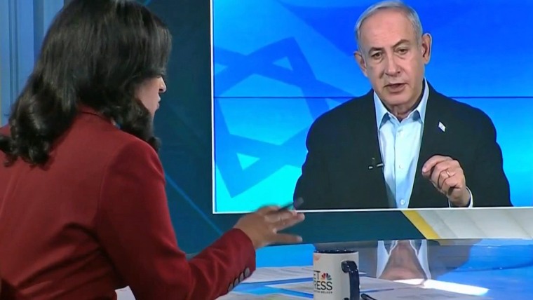 Israeli Prime Minister Benjamin Netanyahu speaks on "Meet the Press."
