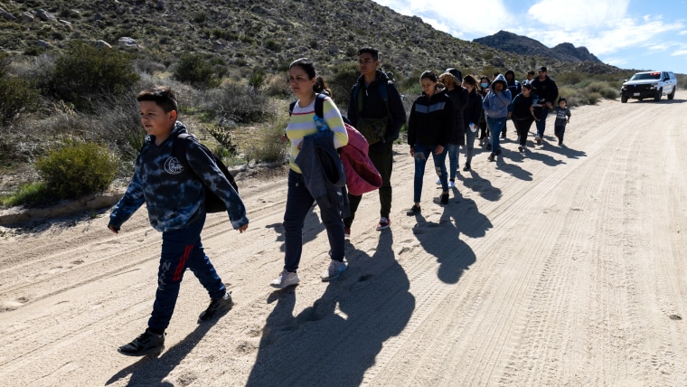 Migrants At The US-Mexico Border san diego
