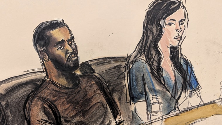 Image: Depicted in this courtroom sketch, Sean "Diddy" Combs